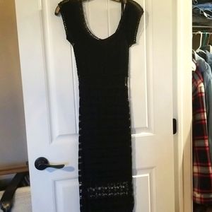 Hugo Buscati womens medium crocheted dress